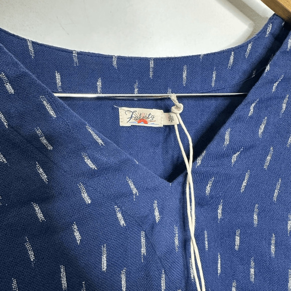 Faherty Blue Long Sleeve Dress - Picture 5 of 9